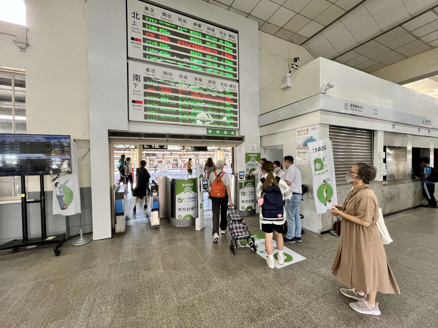 新竹火車站TPASS通勤定期票進站口